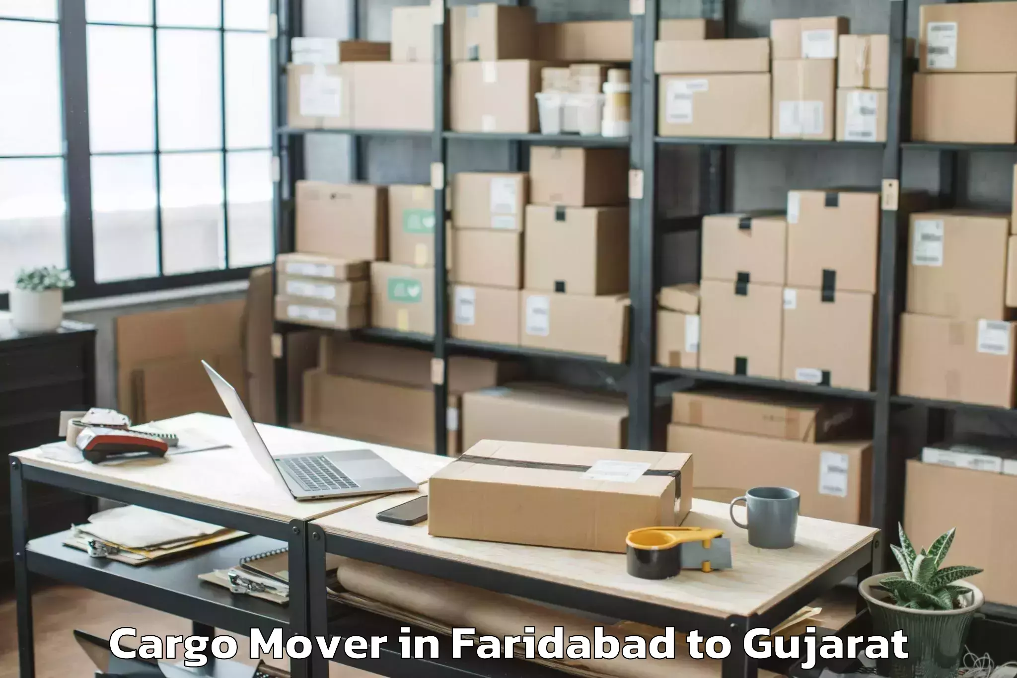 Hassle-Free Faridabad to Iit Gandhi Nagar Cargo Mover